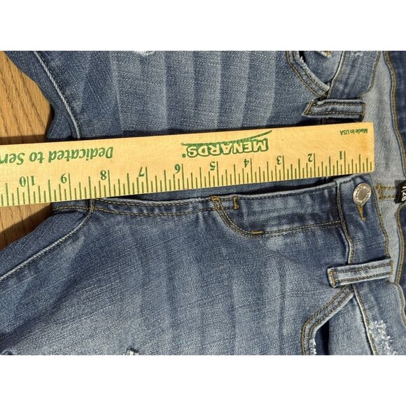 Judy Blue Jeans Womens 7/28‎ Blue Skinny Fit Distressed Stretch Denim Pants City - Picture 8 of 13